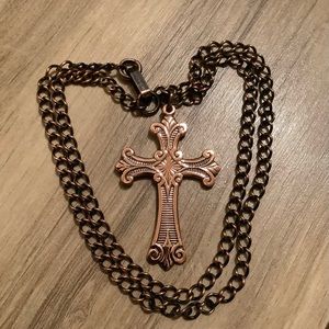 New vintage Solid copper cross